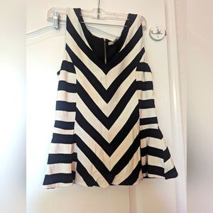 Banana republic Chevron peplum top